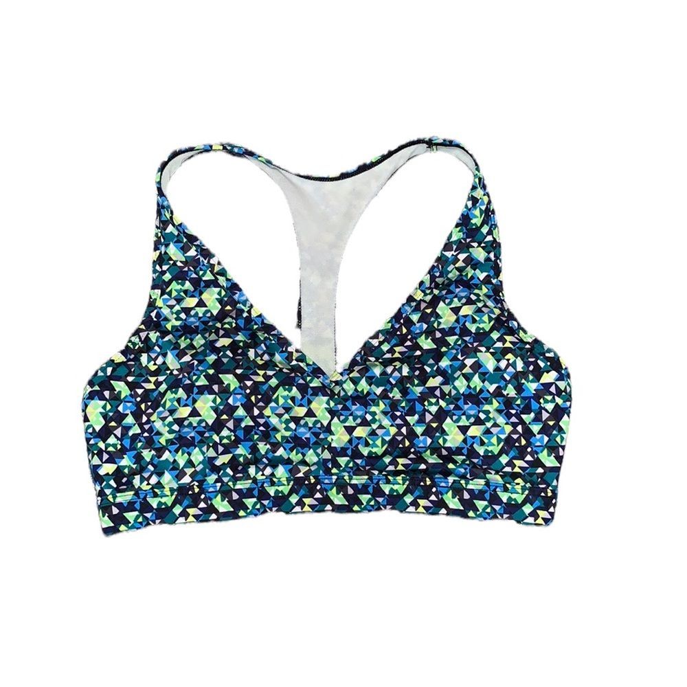 Women's Victoria secret sport geometric lightly padded cage back sports bra